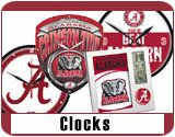 University of Alabama Crimson Tide Clocks