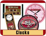 San Francisco 49ers Team Logo Clocks