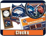 Denver Broncos NFL Football Logo Wall Clocks
