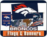 Denver Broncos NFL Football Flags and Banners
