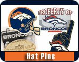 Denver Broncos NFL Football Logo Collector Hat Pins
