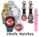 Kansas City Chiefs NFL Football Logo Watches