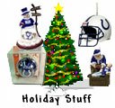 Indianapolis Colts NFL Football Holiday Christmas Tree Ornaments