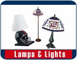 New York Giants NFL Team Floor Lamps, Desk Lamps, and Lights