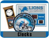 Detroit Lions Team Logo Clocks