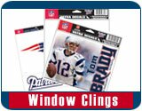 New England Patriots NFL Football Window Clings and Ultra Decals