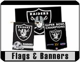 List All Oakland Raiders NFL Football Banners and Flags