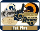 St. Louis Rams NFL Football Team Logo Hat Pin Collectibles