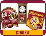 Washington Redskins NFL Football Team Logo Clocks