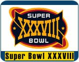 Super Bowl XXXVIII Merchandise - New England Patriots vs Carolina Panthers