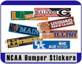 NCAA College Sports Team Car Bumper Stickers