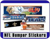 NFL Football Car Bumper Stickers
