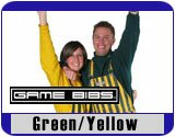 Green/Yellow Striped Game Day Bib Overalls