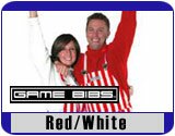 Red/White Striped Game Day Bib Overalls