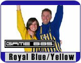 Royal Blue/Yellow Striped Game Day Bib Overalls
