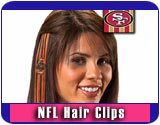Women's NFL Football Game Day Hair Clips
